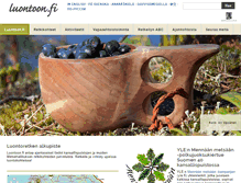 Tablet Screenshot of luontoon.fi